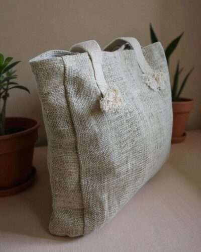 100% tote bag side