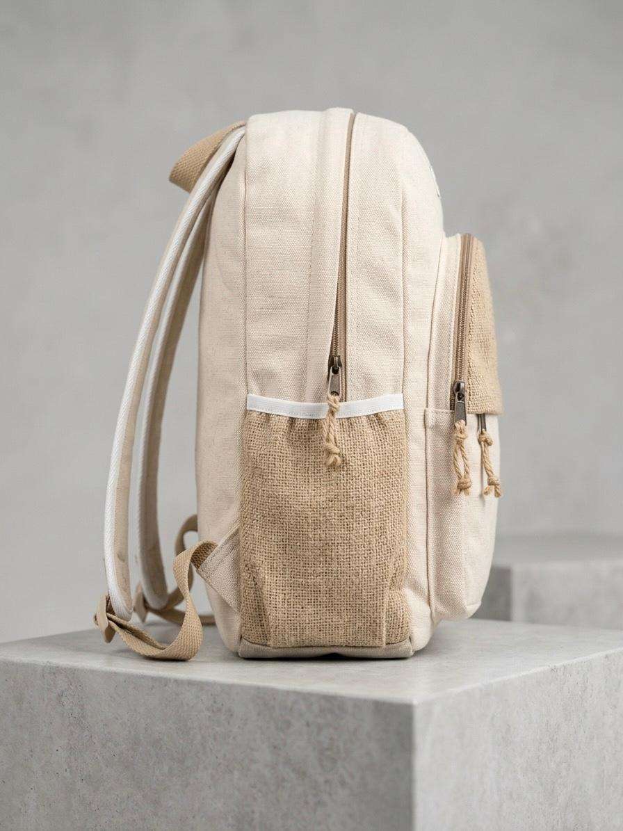 Himalayan terra backpack beige side