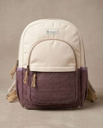Hemp backpack brown