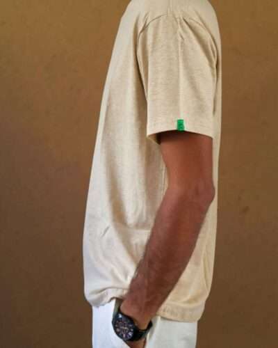 SpreadMaya Hemp Classic Tee - Beige - Image 2
