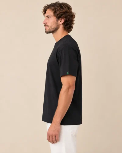 black-hemp-t-shirt-side view
