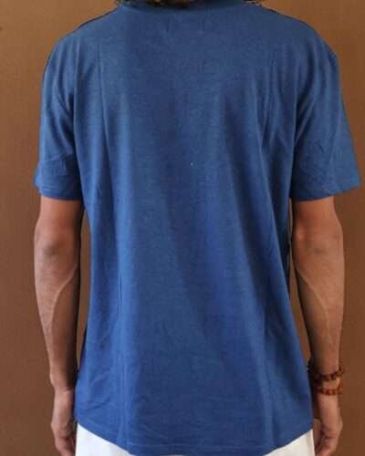 Blue hemp tshirt back