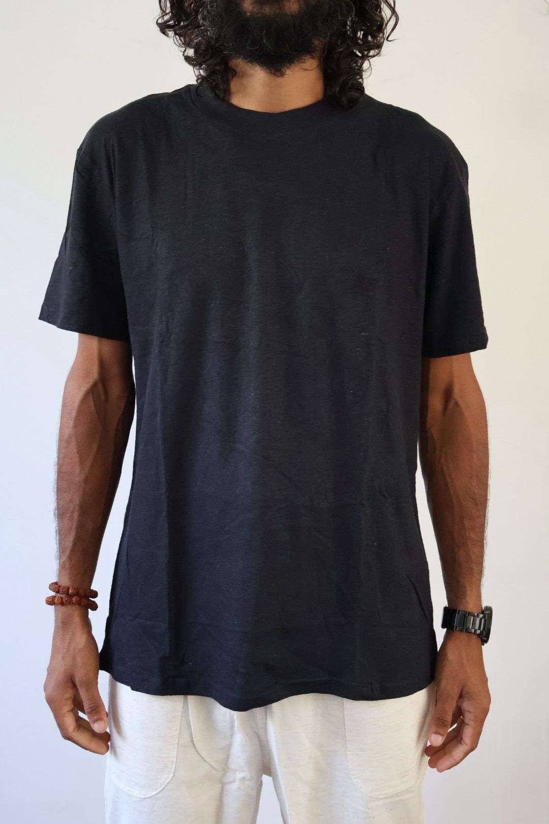 SpreadMaya Hemp Classic Tee - Black - Image 3