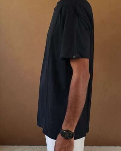 SpreadMaya Hemp Classic Tee - Black - Image 4