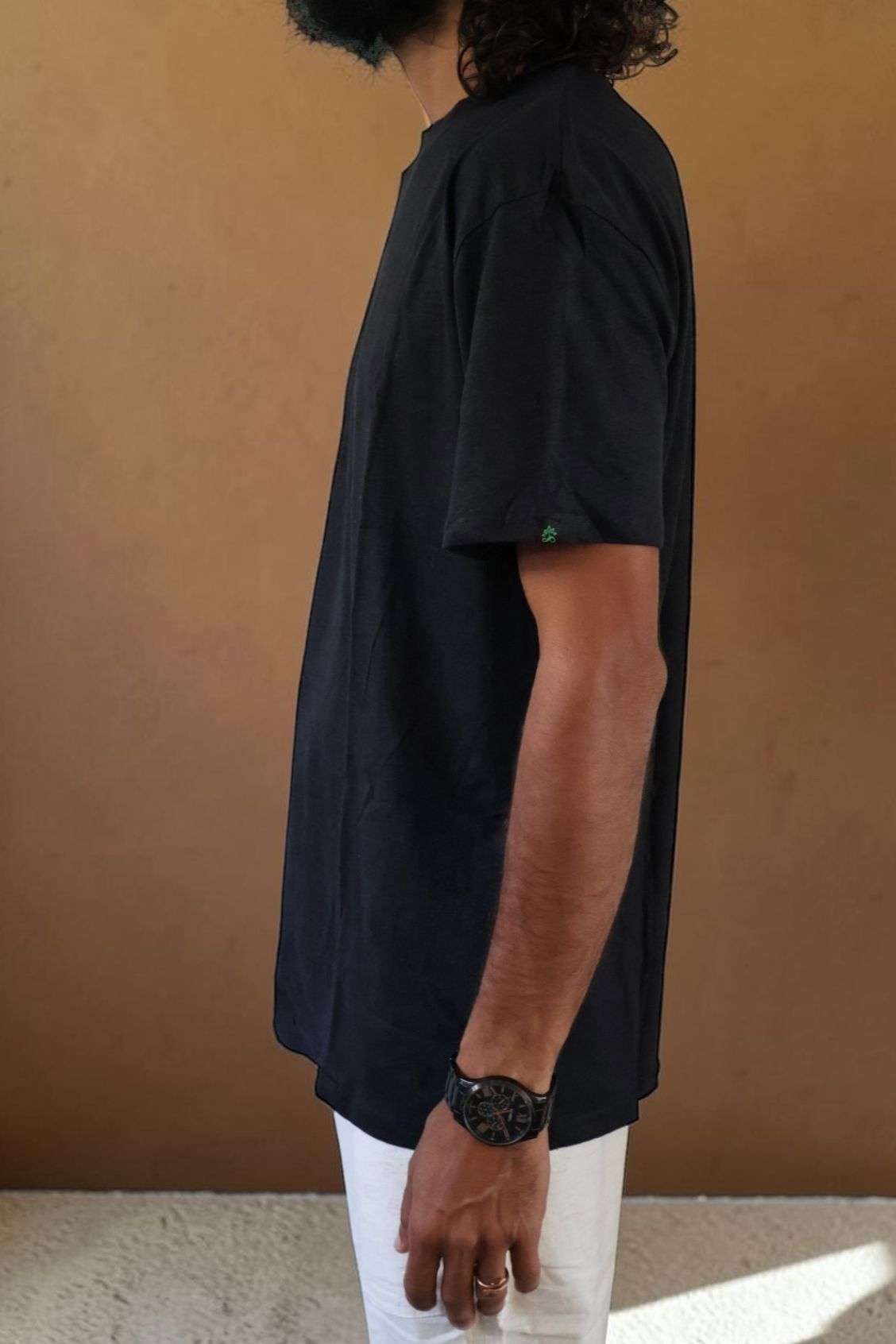 SpreadMaya Hemp Classic Tee - Black - Image 4