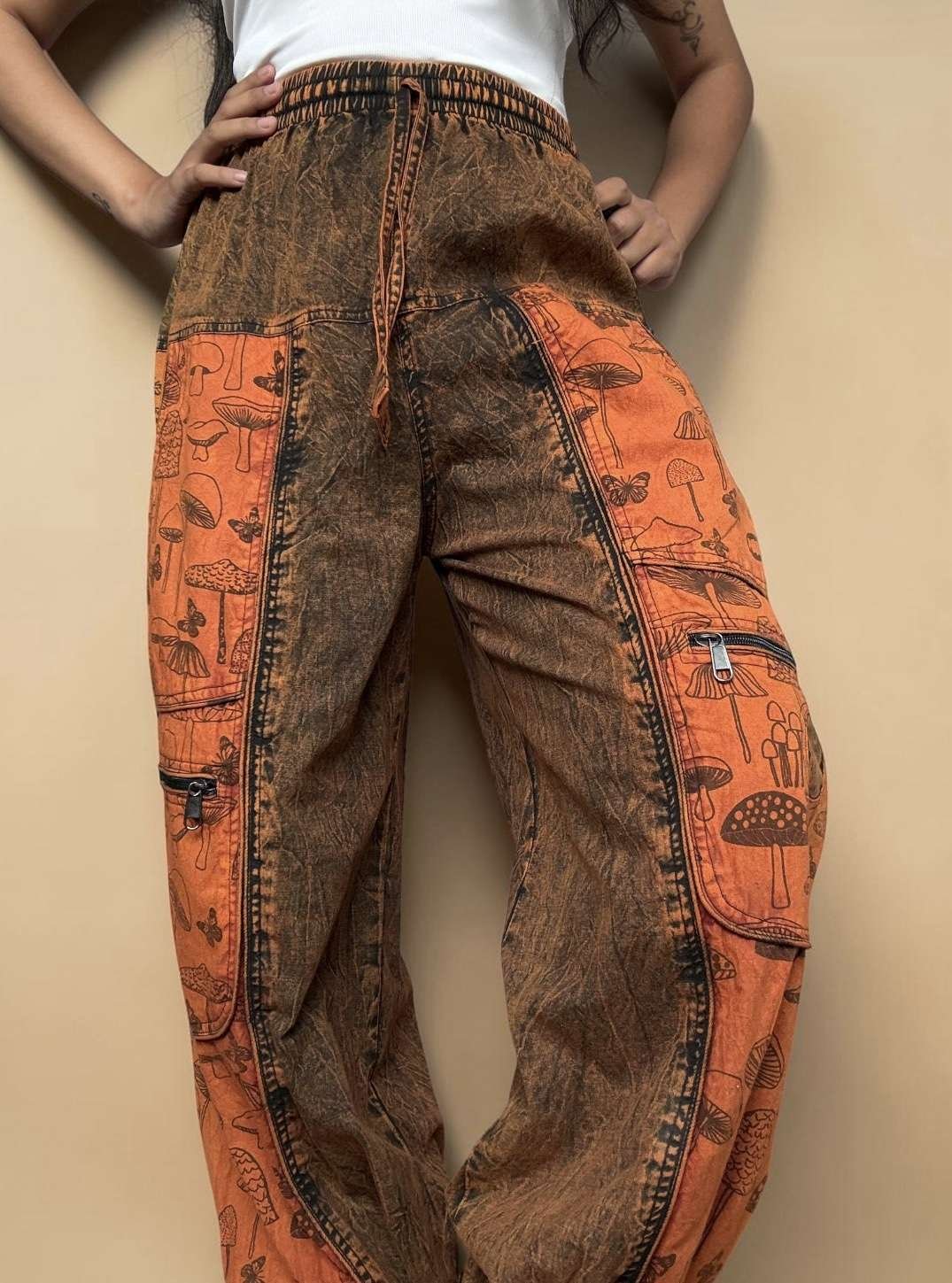 ShroomBloom Trousers - Washed Red - Image 3