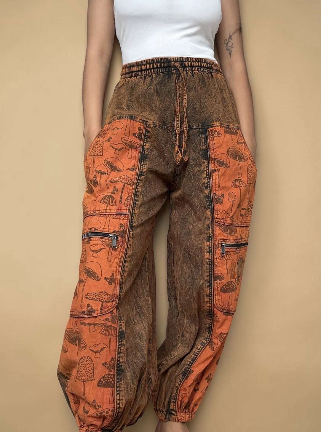 ShroomBloom Trousers - Washed Red