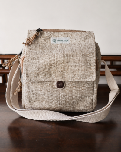 Maya Natural Hemp Crossbody Bag