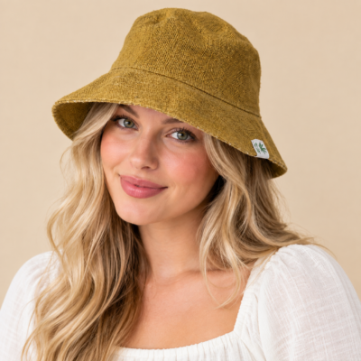 Rara Hemp Bucket Hat - Mustard