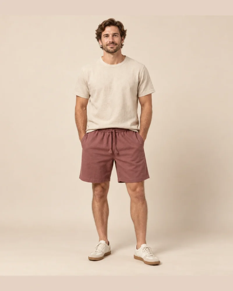 Model wearing a Hemp short