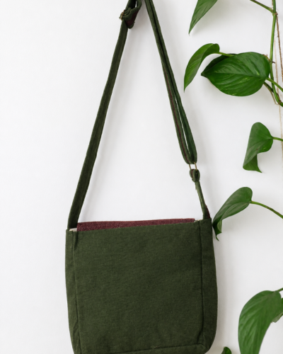 SpreadMaya Hemp Messenger Bag - Image 5