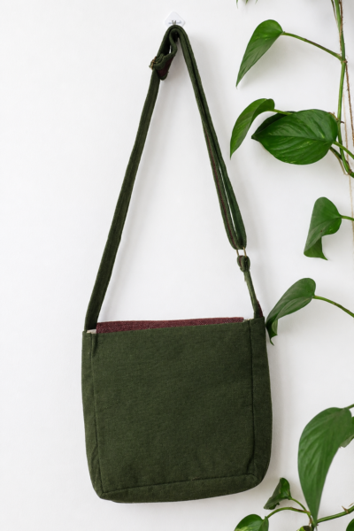 SpreadMaya Hemp Messenger Bag - Image 5