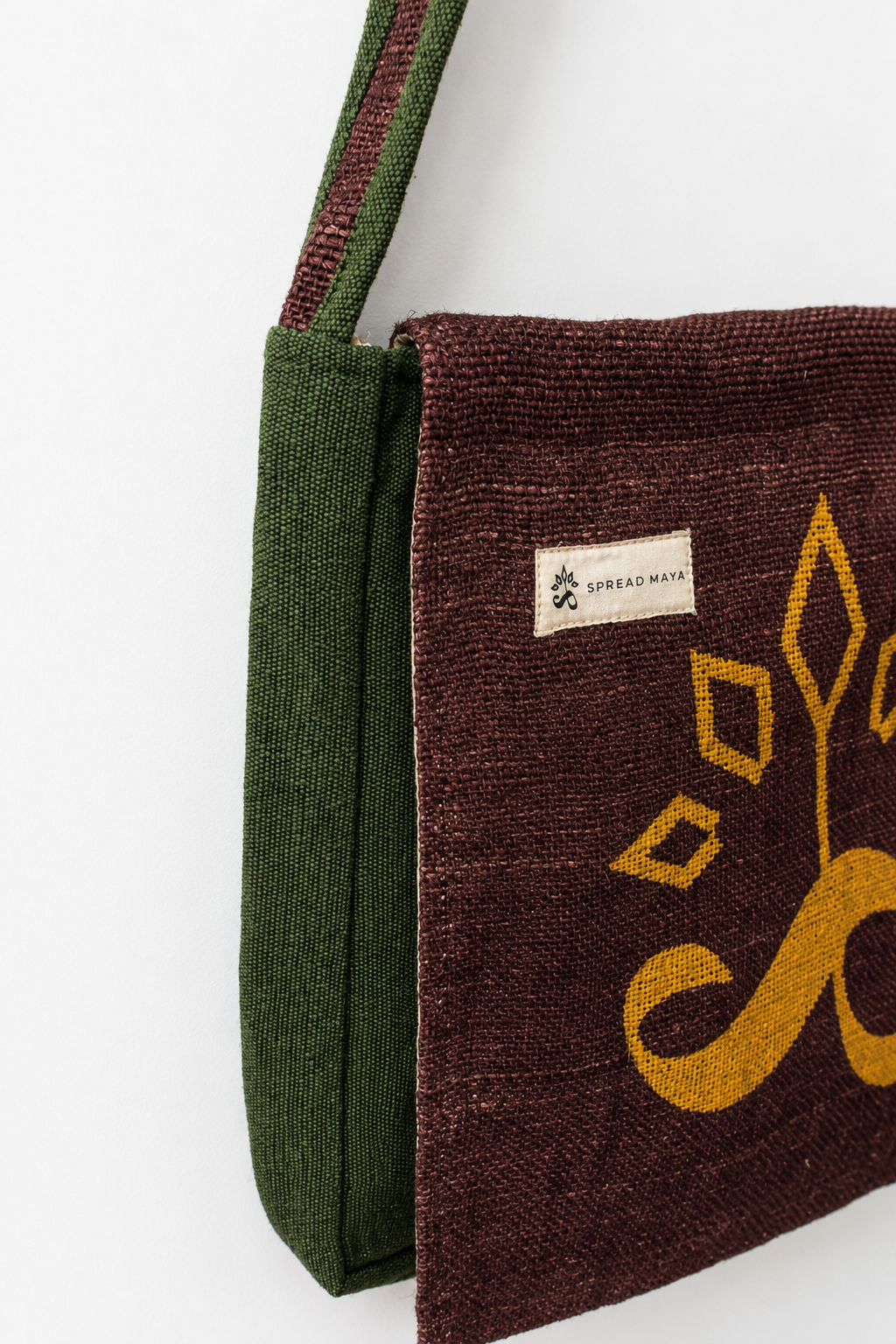 SpreadMaya Hemp Messenger Bag - Image 4