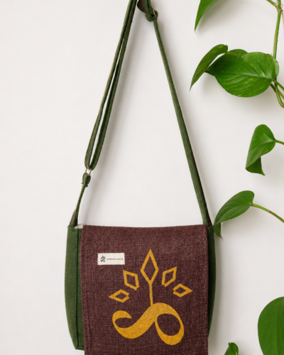 SpreadMaya Hemp Messenger Bag - Image 2