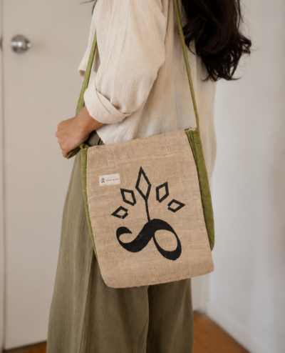 SpreadMaya Hemp Messenger Bag
