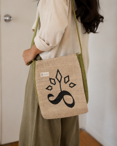 SpreadMaya Hemp Messenger Bag