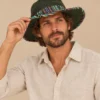 Green bordered KTM safari hat male model