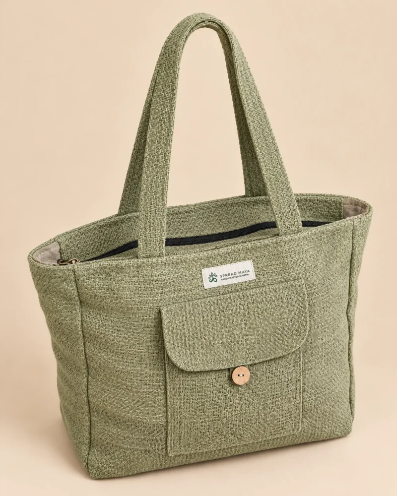 everyday-wander-hemp-tote-bag-sage-green-angle