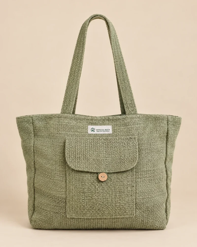 everyday-wander-hemp-tote-bag-sage-green-front-