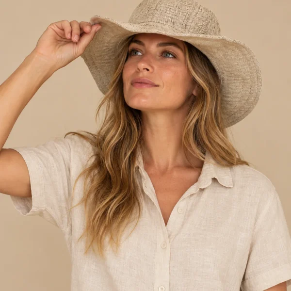 Natural KTM Hemp Safari Hat – Wide Brim
