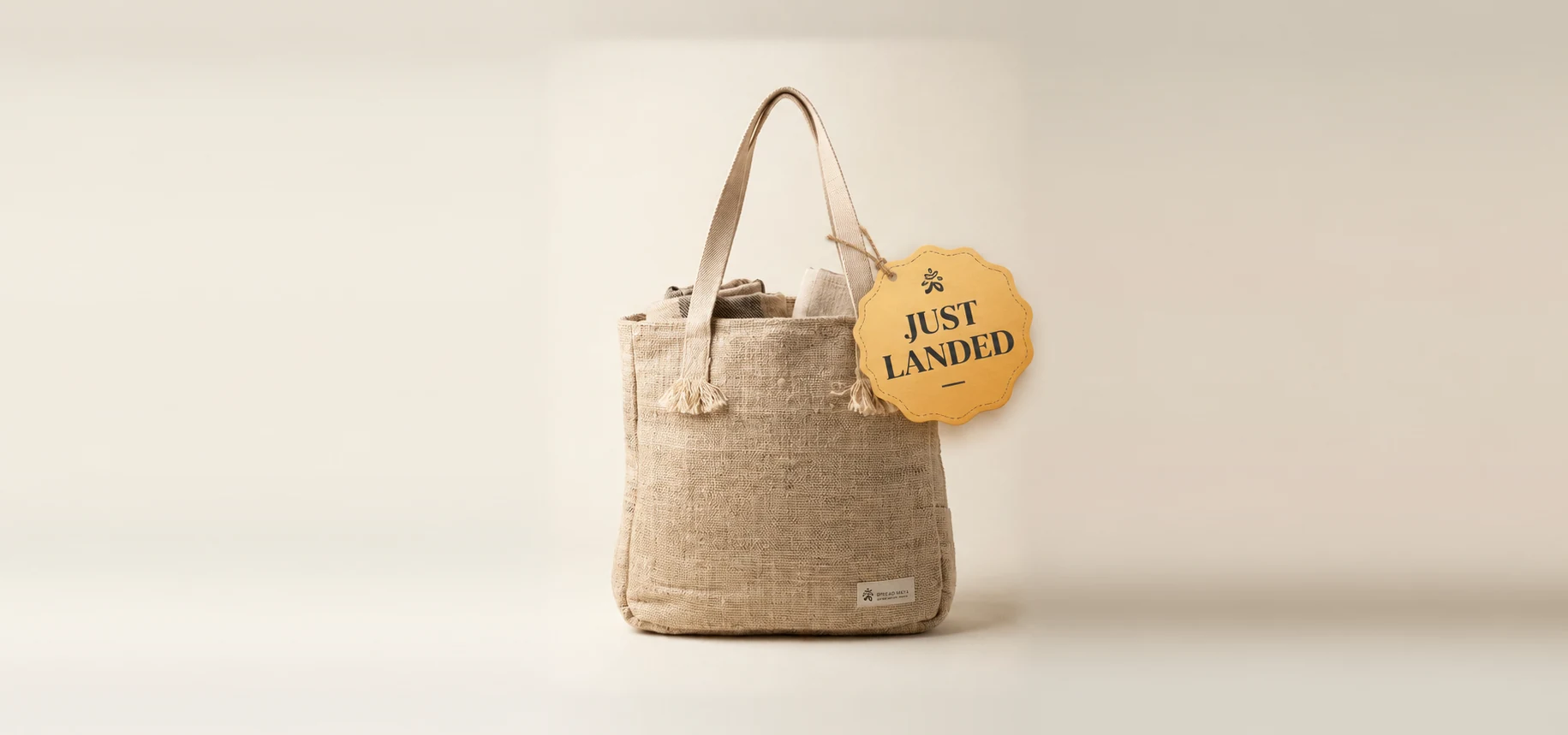 100% wild hemp tote bag | Spread Maya | Ethically handmade in Nepal